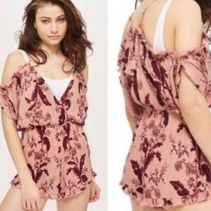Topshop Floral Romper